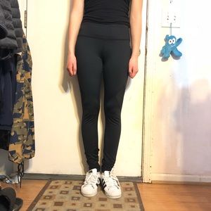 Reebok black leggings with mesh